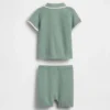Conjunto de jerséu polo para bebé