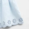 Conjunto de mezclilla con ojales para bebés y niños pequeños