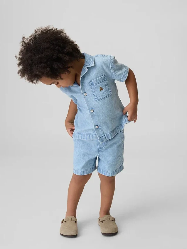 Conjunto de mezclilla para bebés y niños