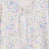 Conjunto de natación con camiseta de protección floral para bebé