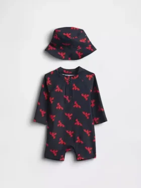 Conjunto de natación con camiseta protectora para bebé