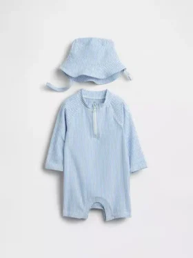 Conjunto de natación con camiseta protectora para bebé