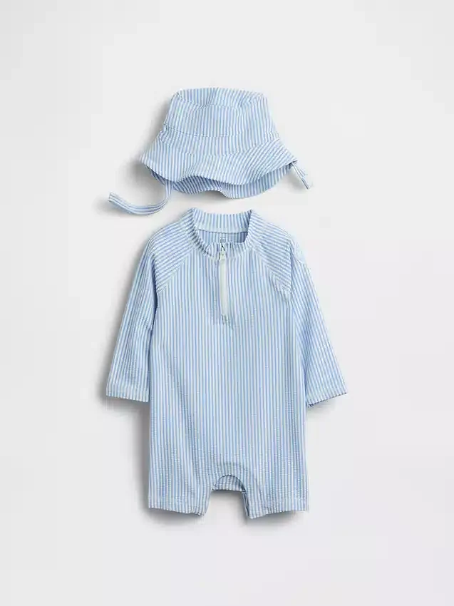 Conjunto de natación con camiseta protectora para bebé