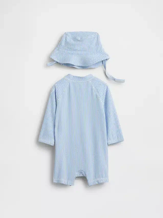 Conjunto de natación con camiseta protectora para bebé