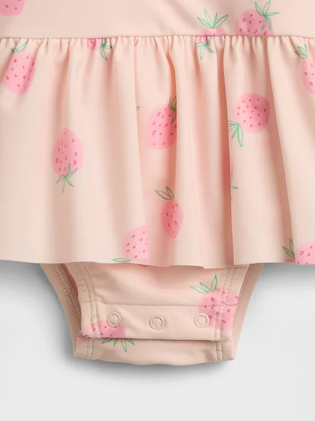 Conjunto de natación con camiseta protectora para bebé «Strawberry»