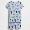 Conjunto de pantalones cortos de pijama de algodón orgánico cepillado de Star Wars para Bebé y Niño