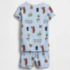 Conjunto de pantalones cortos de pijama de algodón orgánico cepillado de Star Wars para Bebé y Niño