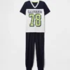 Conjunto de pijama con pantalones tipo jogger reciclados para niños