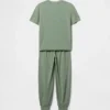 Conjunto de pijama con pantalones tipo jogger reciclados para niños