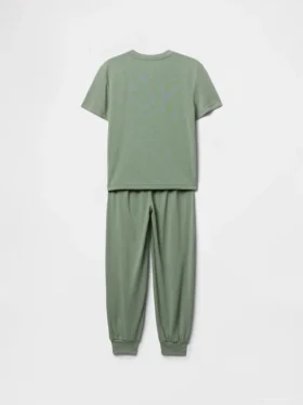 Conjunto de pijama con pantalones tipo jogger reciclados para niños