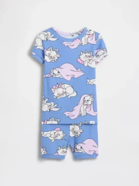Conjunto de pijama corto de algodón orgánico cepillado GAP × Disney para Bebé y Niño