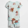Conjunto de pijama corto de algodón orgánico cepillado GAP × Disney para Bebé y Niño