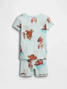 Conjunto de pijama corto de algodón orgánico cepillado GAP × Disney para Bebé y Niño