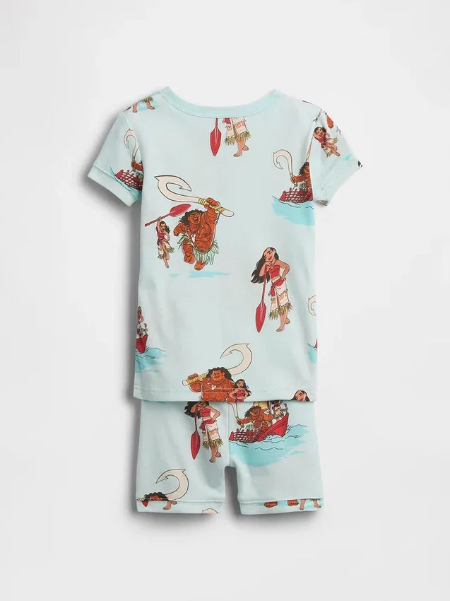 Conjunto de pijama corto de algodón orgánico cepillado GAP × Disney para Bebé y Niño