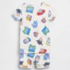 Conjunto de pijama corto de algodón orgánico cepillado GAP × Disney para Bebé y Niño