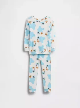 Conjunto de pijama de algodón cepillado orgánico de Barrio Sésamo para Bebé y Niño