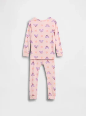 Conjunto de pijama de algodón cepillado orgánico de Barrio Sésamo para Bebé y Niño