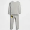Conjunto de pijama de algodón cepillado orgánico de Batman para bebés y niños