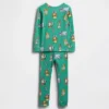 Conjunto de pijama de algodón cepillado orgánico de Winnie the Pooh para bebés y niños