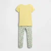 Conjunto de pijama de algodón cepillado orgánico de Winnie the Pooh para bebés y niños