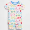 Conjunto de pijama de algodón orgánico cepillado con gafas de sol para Bebé y Niño