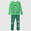 Conjunto de pijama de algodón orgánico cepillado de Marvel para Bebé y Niño