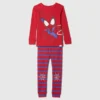 Conjunto de pijama de algodón orgánico cepillado de Marvel para Bebé y Niño