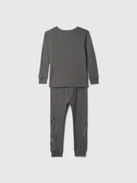 Conjunto de pijama de algodón orgánico cepillado de Marvel para Bebé y Niño