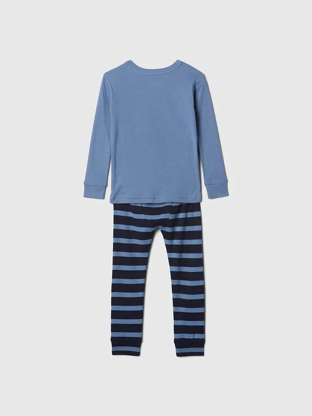 Conjunto de pijama de algodón orgánico cepillado de Marvel para Bebé y Niño