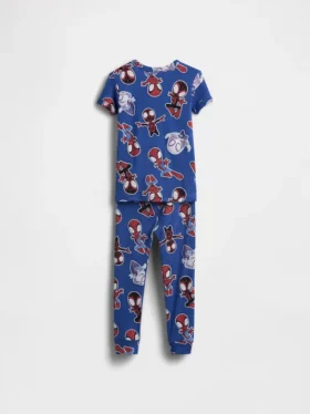 Conjunto de pijama de algodón orgánico cepillado de Marvel para Bebé y Niño
