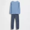 Conjunto de pijama de algodón orgánico cepillado de Spider-Man para bebés y niños
