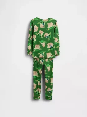 Conjunto de pijama de algodón orgánico cepillado de Star Wars para Bebé y Niño