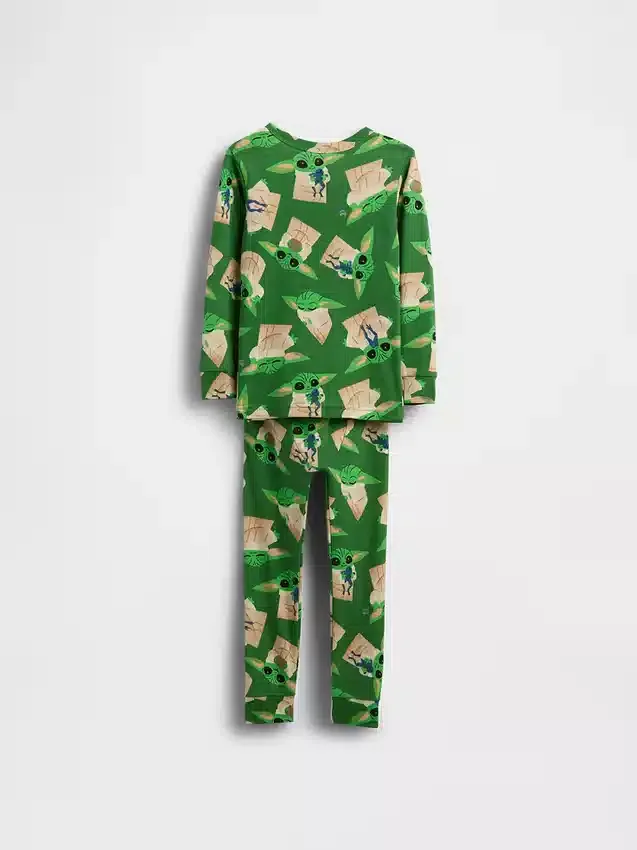 Conjunto de pijama de algodón orgánico cepillado de Star Wars para Bebé y Niño