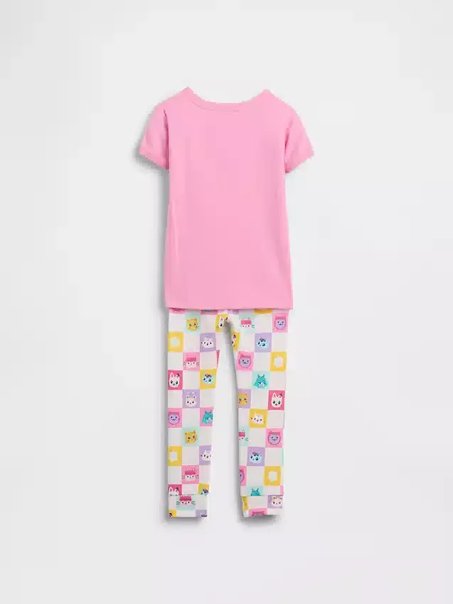 Conjunto de pijama de algodón orgánico cepillado «Gabby's Dollhouse» para Bebé y Niño