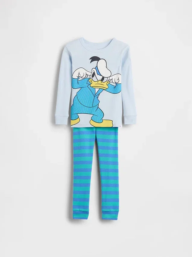 Conjunto de pijama de algodón orgánico cepillado GAP × Disney para Bebé y Niño