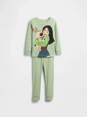 Conjunto de pijama de algodón orgánico cepillado GAP × Disney para Bebé y Niño