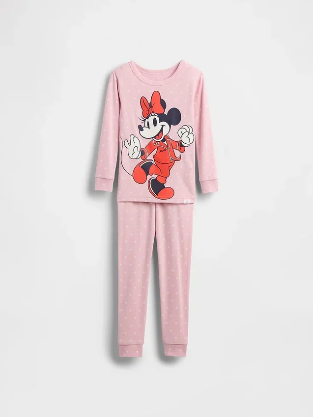 Conjunto de pijama de algodón orgánico cepillado GAP × Disney para Bebé y Niño