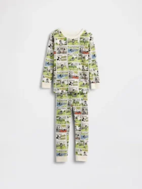 Conjunto de pijama de algodón orgánico cepillado GAP × Disney para Bebé y Niño