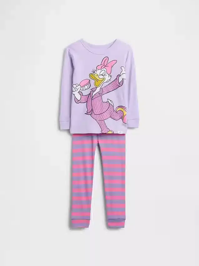 Conjunto de pijama de algodón orgánico cepillado GAP × Disney para Bebé y Niño