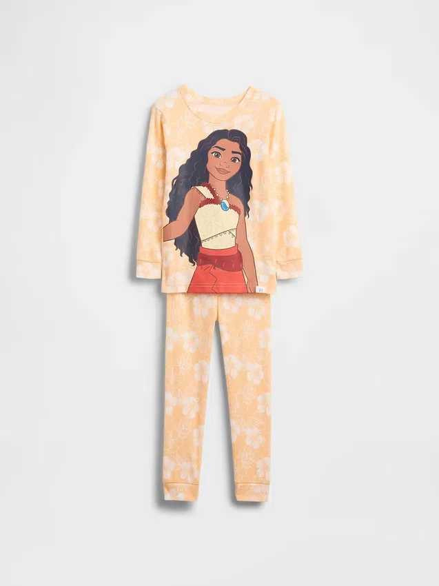 Conjunto de pijama de algodón orgánico cepillado GAP × Disney para Bebé y Niño