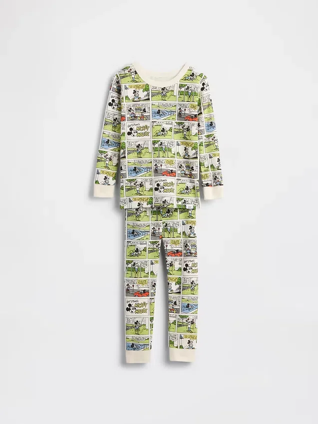 Conjunto de pijama de algodón orgánico cepillado GAP × Disney para Bebé y Niño