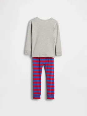 Conjunto de pijama de algodón orgánico cepillado GAP × Disney para Bebé y Niño