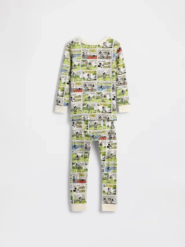 Conjunto de pijama de algodón orgánico cepillado GAP × Disney para Bebé y Niño