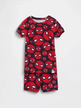 Conjunto de pijama de algodón orgánico cepillado «Marvel» para Bebé y Niño