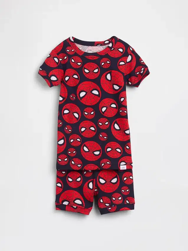 Conjunto de pijama de algodón orgánico cepillado «Marvel» para Bebé y Niño