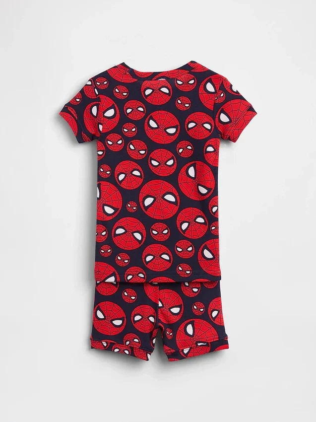 Conjunto de pijama de algodón orgánico cepillado «Marvel» para Bebé y Niño