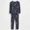 Conjunto de pijama de algodón orgánico cepillado para bebés y niños