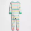 Conjunto de pijama de algodón orgánico cepillado para bebés y niños