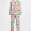 Conjunto de pijama de algodón orgánico cepillado para niños