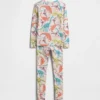 Conjunto de pijama de algodón orgánico cepillado para niños
